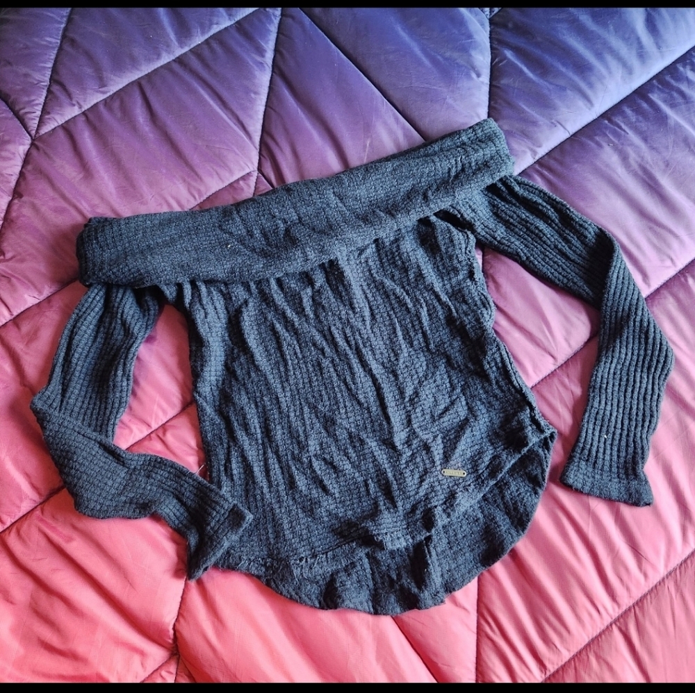 Hollister Off The Shoulder Shirt